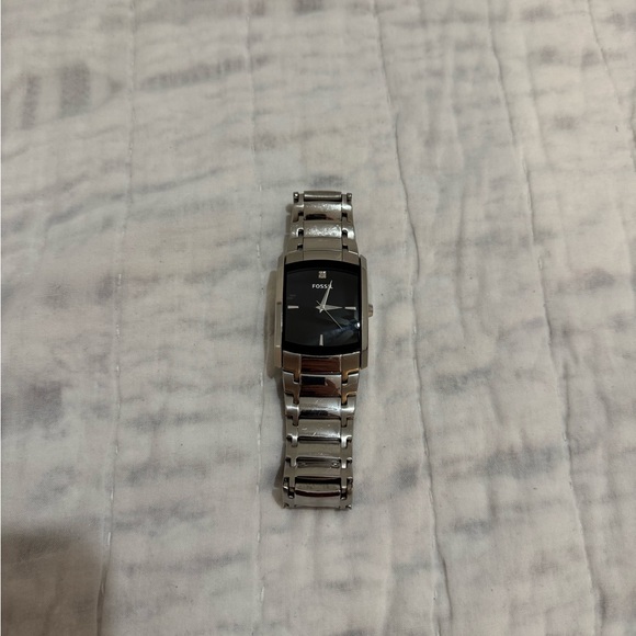 Fossil Men's Two-Tone Silver and Black Watch - Picture 2 of 4